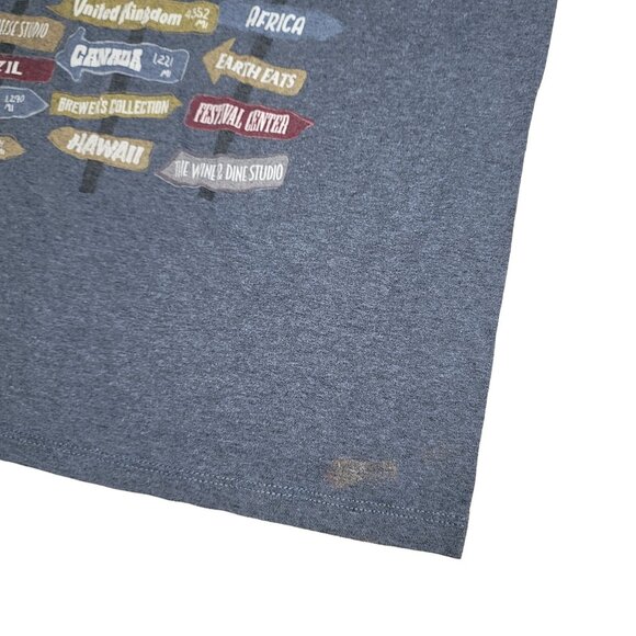 Disney Parks Taste Your Way Around The World 2018 T-Shirt collectible Sz M - Picture 4 of 8